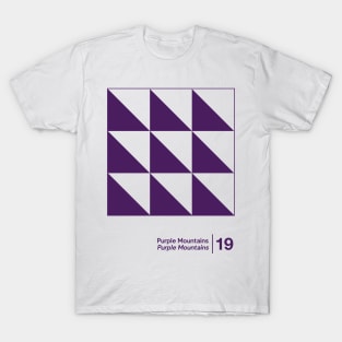 Purple Mountains / Minimal Graphic Design Tribute T-Shirt